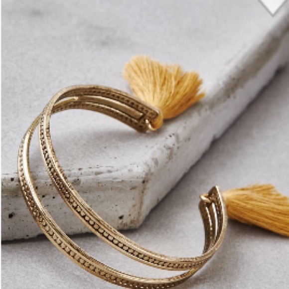 American Eagle Outfitters Jewelry - AEO Tassel Cuff Bracelet NWT